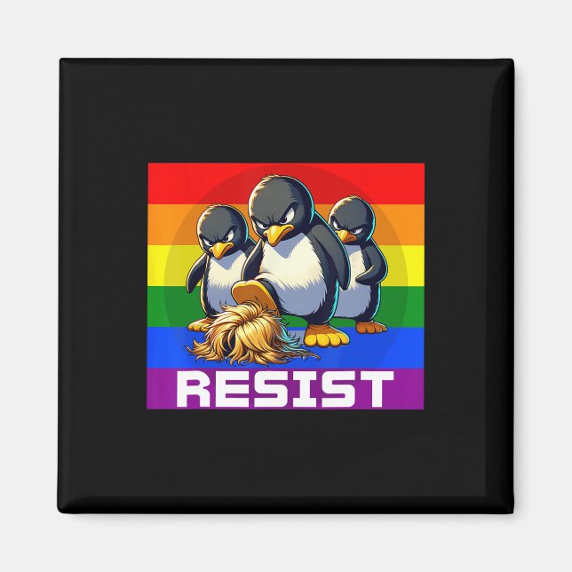 Funny Resist Tariffs Protest Groovy Men Women 4th  Magnet (Front)
