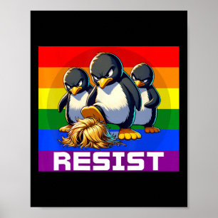 Funny Resist Tariffs Protest Groovy Men Women 4th  Poster