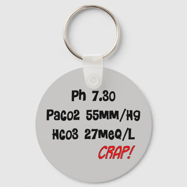Funny Respiratory Therapist gifts Key Ring (Front)