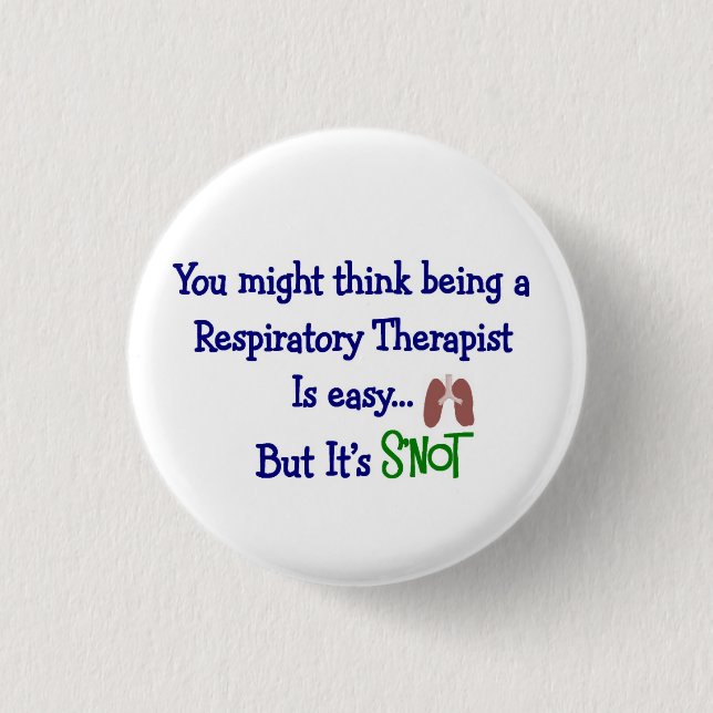 Funny Respiratory Therapy Gifts 3 Cm Round Badge (Front)