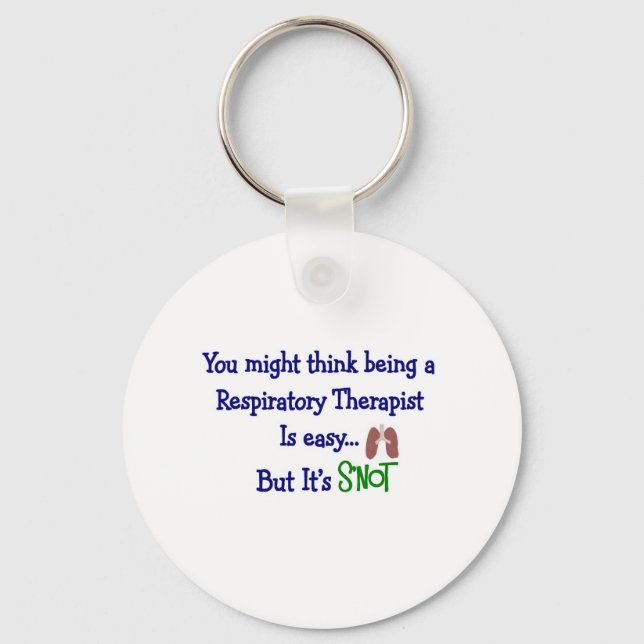 Funny Respiratory Therapy Gifts Key Ring (Front)