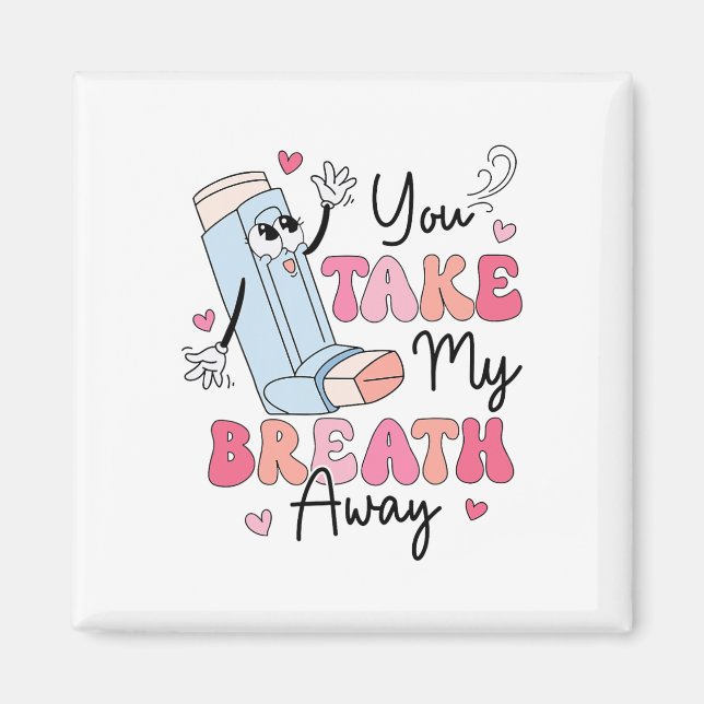 Funny Respiratory Valentines Day Rt Lung Squad Val Magnet (Front)