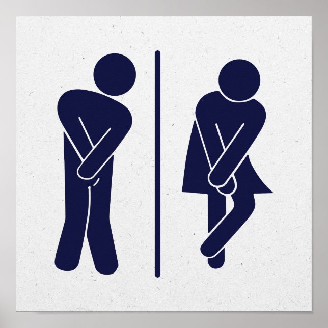 Funny Restroom Sign (Front)