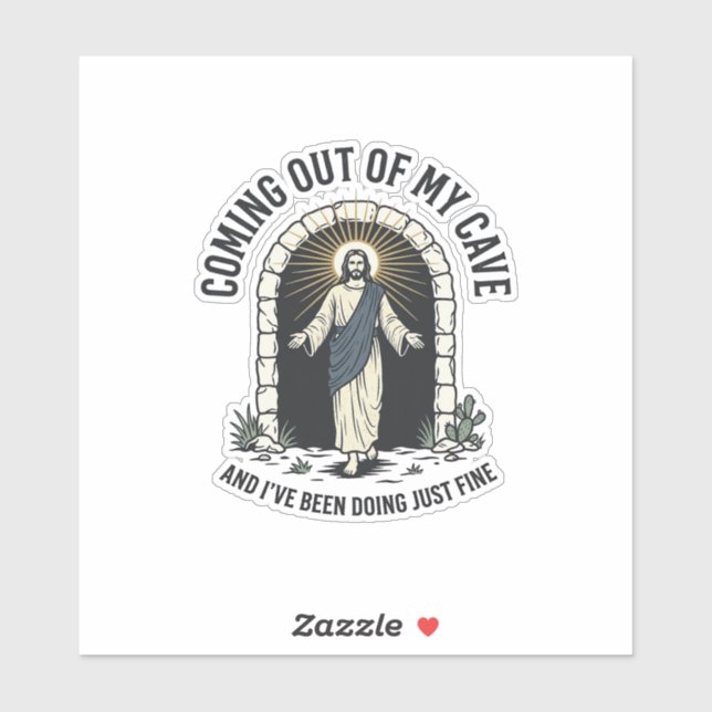 Funny Resurrection Cave Quote Vintage Engraving De (Sheet)