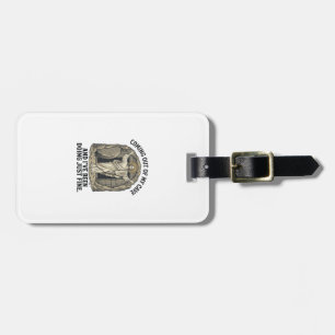 Funny Resurrection Cave Vintage Engraving Shirt De Luggage Tag