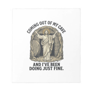 Funny Resurrection Cave Vintage Engraving Shirt De Notepad