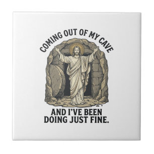 Funny Resurrection Cave Vintage Engraving Shirt De Tile