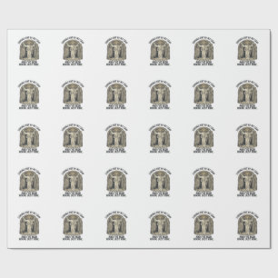 Funny Resurrection Cave Vintage Engraving Shirt De Wrapping Paper