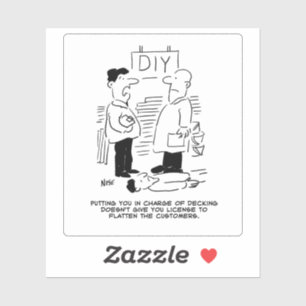 Funny Retail Store Cartoon.