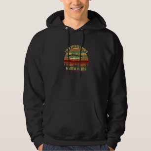 Funny  Retired BARBER New Job Walleye Fishing Prem Hoodie