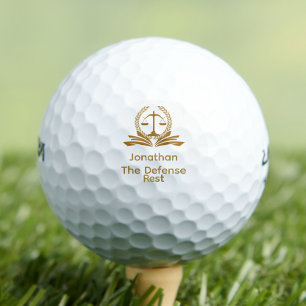Funny retired defense lawyer  golf balls