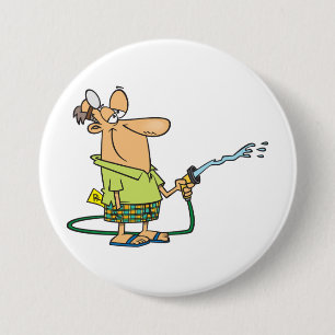 Funny Retired Doctor Gardening Garden Hose 7.5 Cm Round Badge