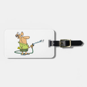 Funny Retired Doctor Gardening Garden Hose Luggage Tag