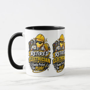 Funny Retired Electrician Mug