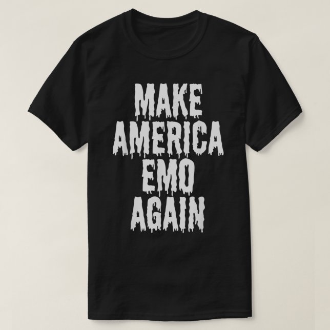 Funny Retired Emo Kid Sad Music Gift Goth Punk Sce T-Shirt (Design Front)