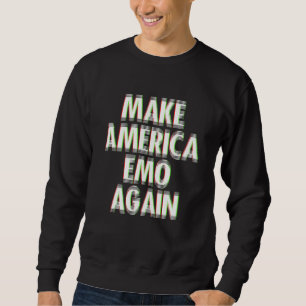 Funny Retired Emo Kid Sad Music Goth Punk Scene Go Sweatshirt
