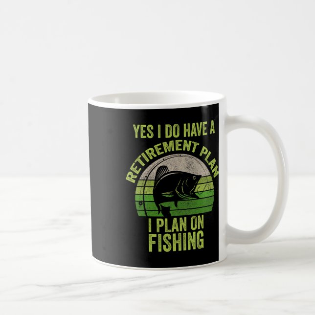 Funny Retired Fishing Shirt For Men  Coffee Mug (Right)