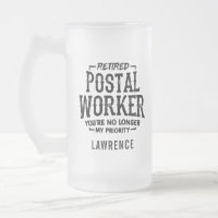 Funny Retired Postal Worker Personalise Name