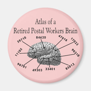 Funny Retired Postal Worker T-Shirts and Gifts Magnet
