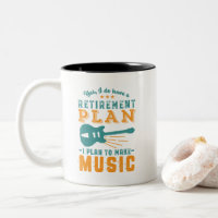 Funny Retired Retirement Plan Make Guitar Music