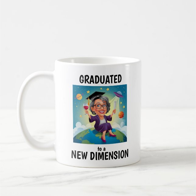 Funny Retiree Personalised  Coffee Mug (Left)