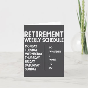 Funny Retiremen For Men Women Retired Retiree Card