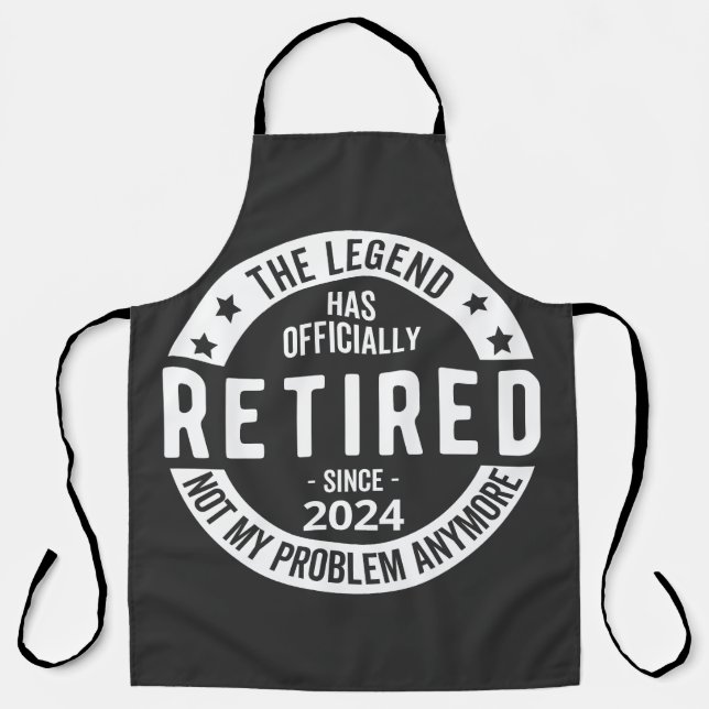funny retirement 2024 apron (Front)