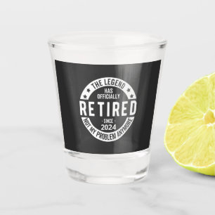 funny retirement 2024 shot glass