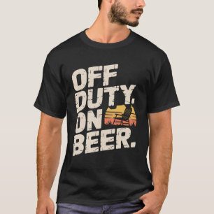 Funny Retirement Beer Retired Garden Pensioner T-Shirt