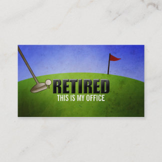 Funny Retirement Business Cards