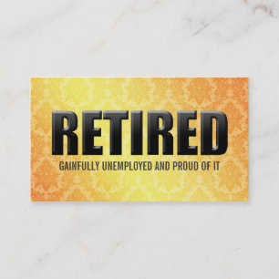 Funny Retirement Business Cards