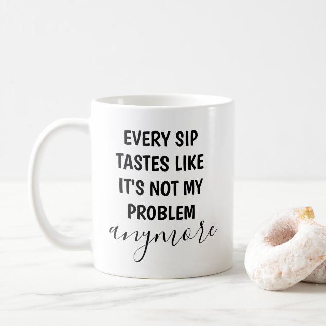 Funny Retirement Coffee Mug Custom Gift (With Donut)
