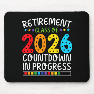 Funny Retirement Countdown 2026 Colorful Future Li Mouse Mat