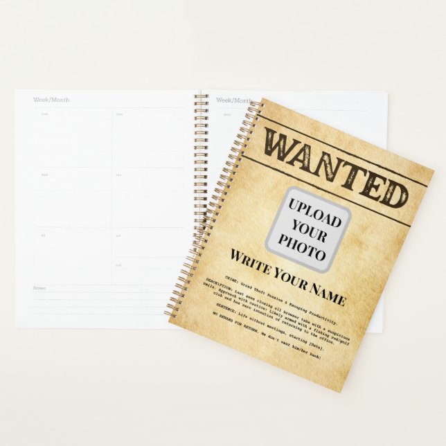 Funny Retirement Coworker Farewell Western Style Planner (Display)