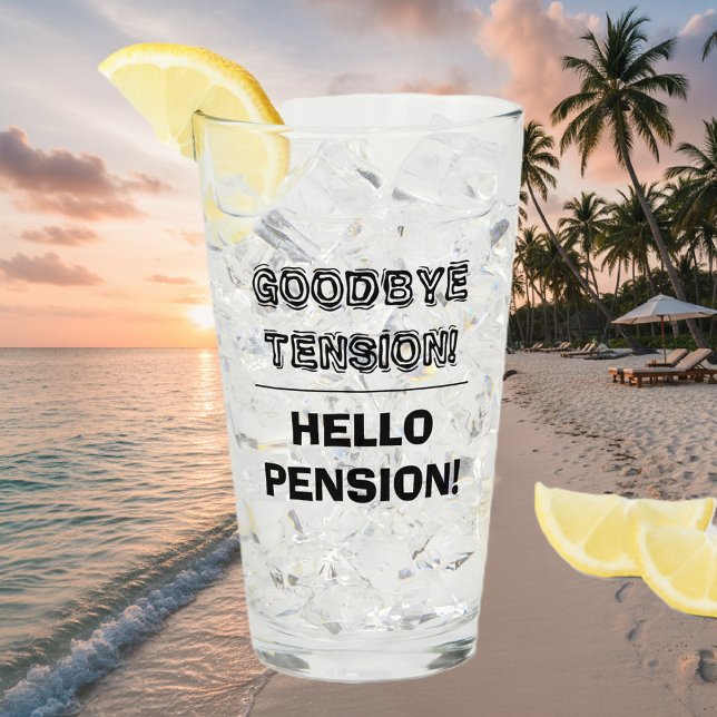 Funny retirement gift glass for retiring person (retirement gift glass)