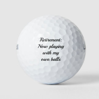 Funny Retirement Gift Golf Ball
