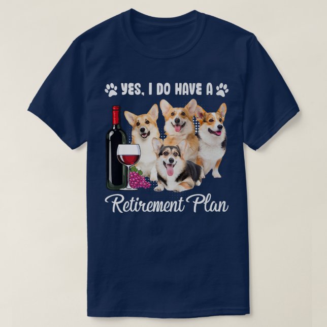 Funny Retirement Gifts For Welsh Corgi Women Men28 T-Shirt (Design Front)