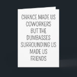 Funny Retirement Going Away Coworker Birthday Gift Card<br><div class="desc">Funny Retirement Going Away Christmas Coworker Card</div>