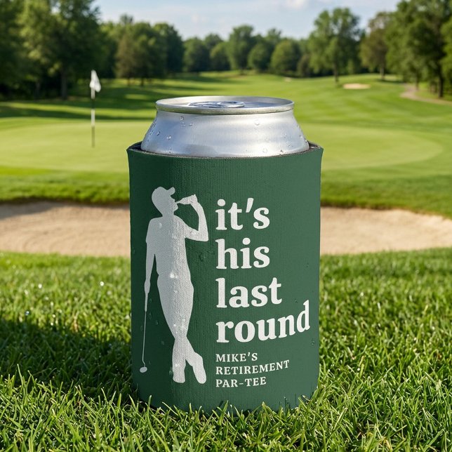 Funny Retirement Golf Green Can Cooler (Creator Uploaded)