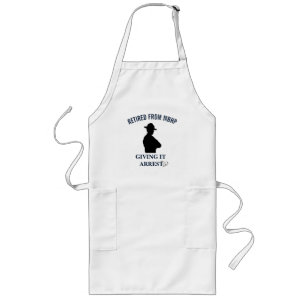 Funny Retirement Highway Patrol Long Apron