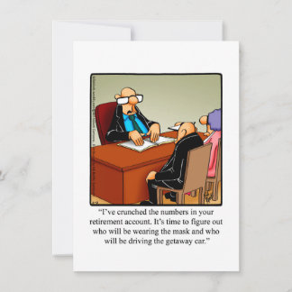 Funny Retirement Humour Party Invitations