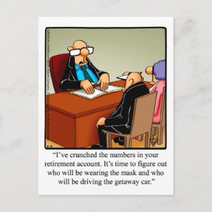 Funny Retirement Humour Postcard "Spectickles"