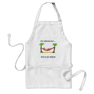 Funny retirement humour standard apron