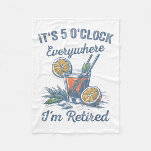 Funny Retirement Humour Tail Gl Humour Retired Jok Fleece Blanket