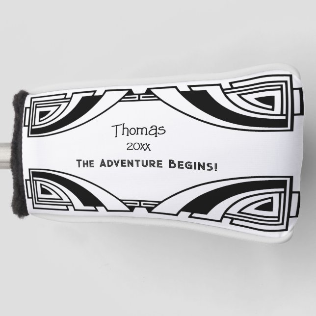 Funny Retirement Joke No More Work Celebration Golf Head Cover (Front)