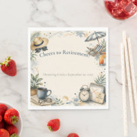 Funny Retirement Lunch Napkins