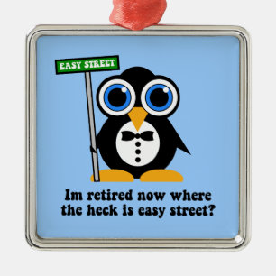 funny retirement metal tree decoration