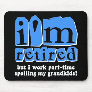 Funny retirement mouse mat