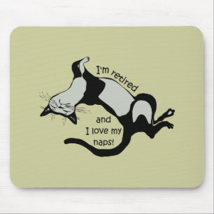 funny retirement mouse mat