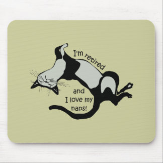 funny retirement mouse mat